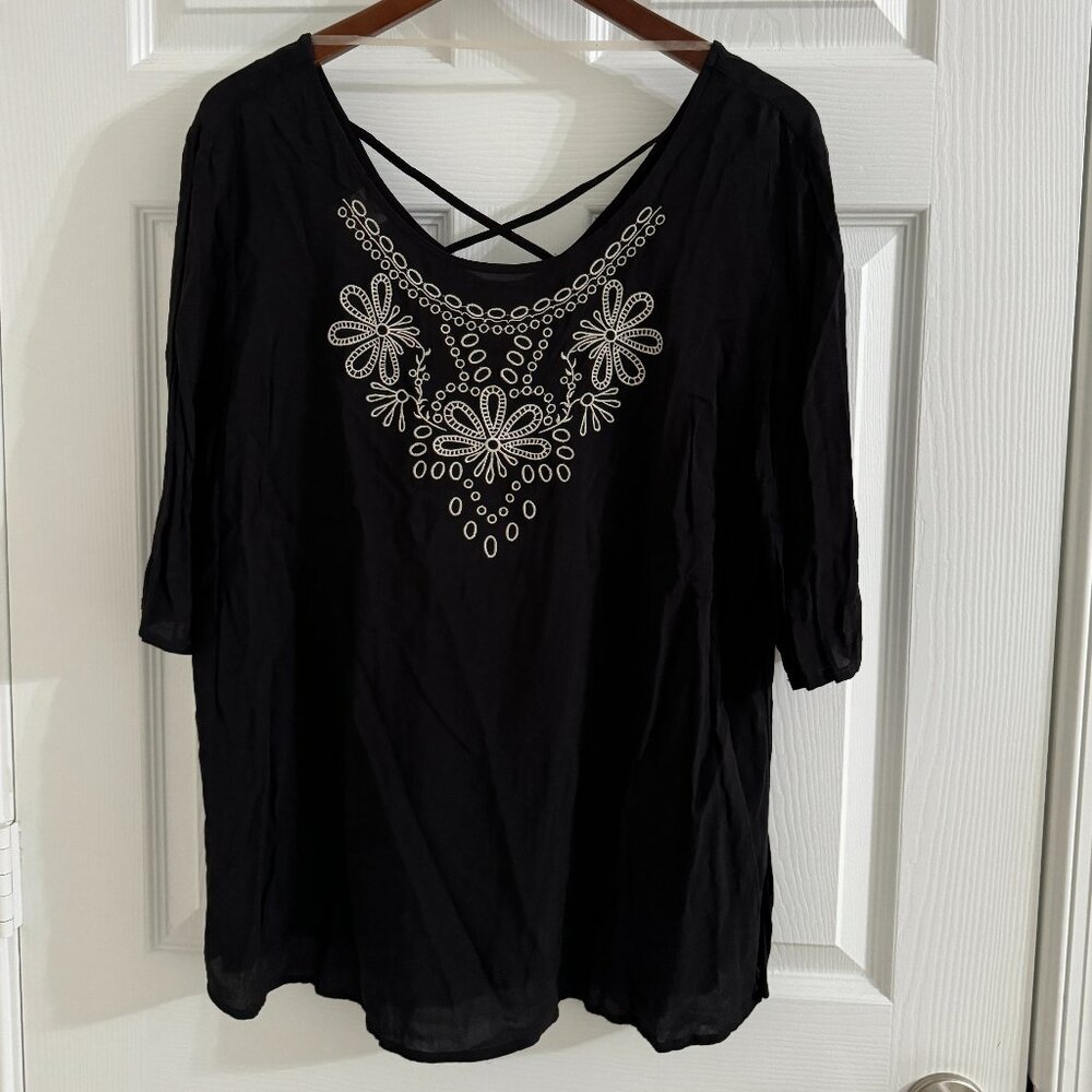 Faded Glory Women's Top Blouse, Size XXL